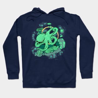 Octopus in the reef Hoodie